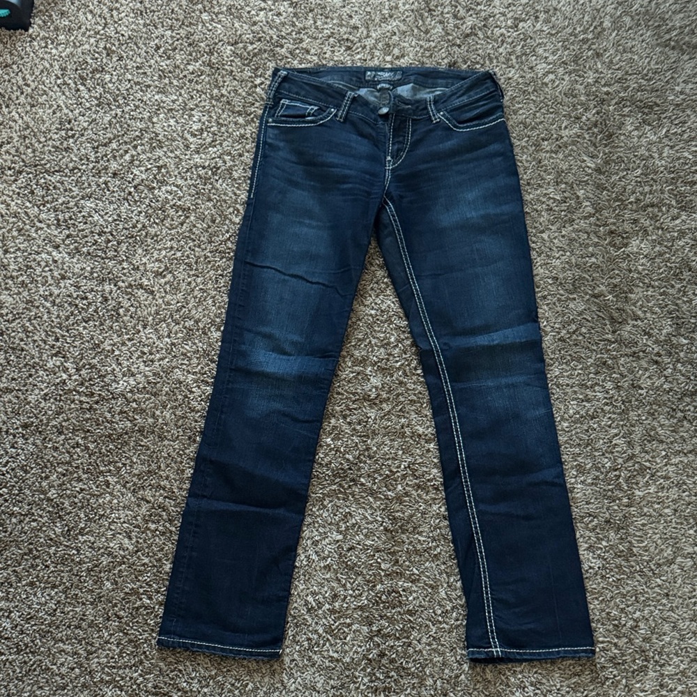 Silver Jeans Women's Indigo Straight Leg Jeans